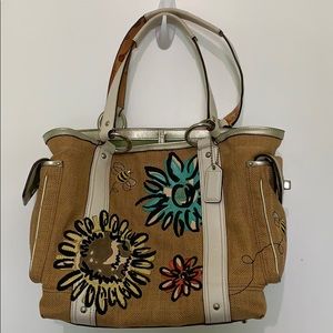 Coach Limited edition Bee bag tote floral …
